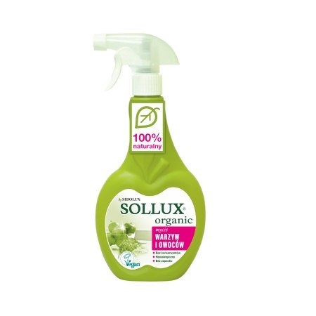 SOLLUX ORGANIC Płyn do mycia warzyw i owoców 500ml